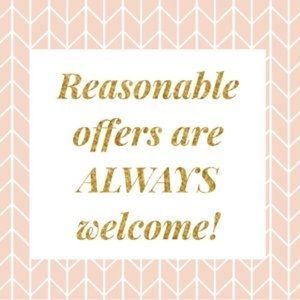 Reasonable offers welcome 💕